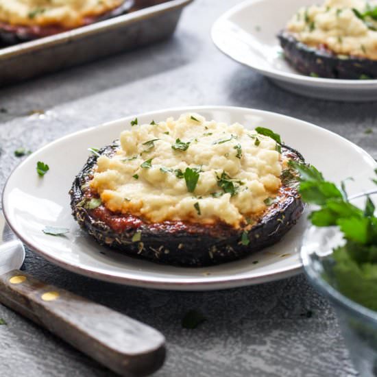 Ricotta Stuffed Portobello Mushroom