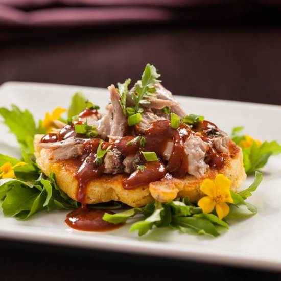 Duck Bacon Corn Cakes