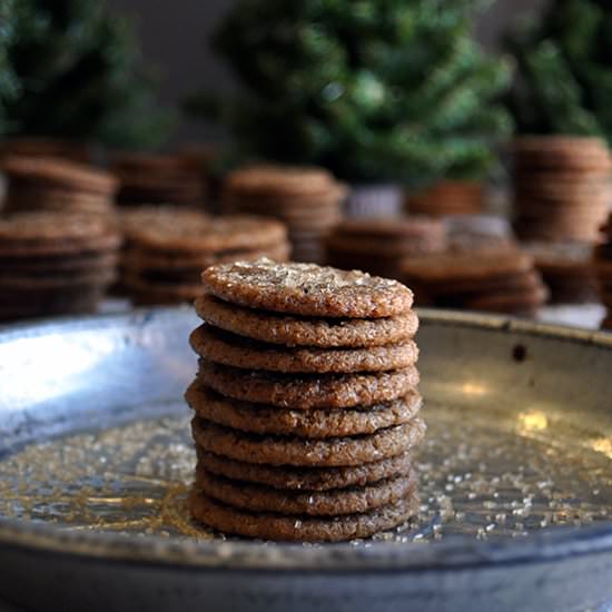 Mini Sorghum Ginger Cookies