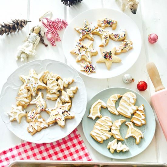 Vanilla Cut-Out Holiday Cookies