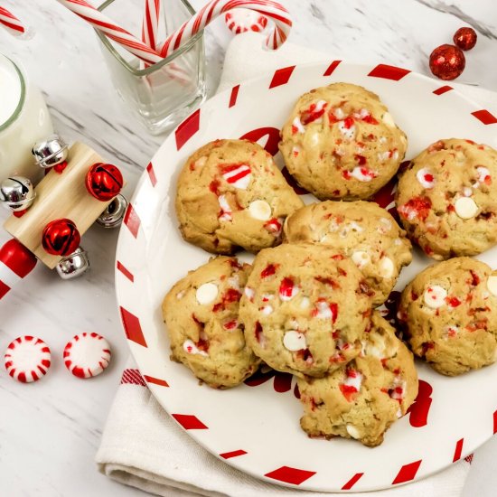 White Chocolate Peppermint Cookies