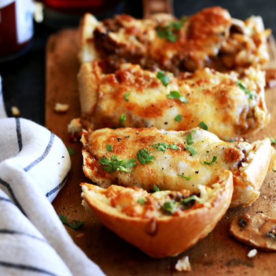 Beef Stroganoff French Bread Toasts