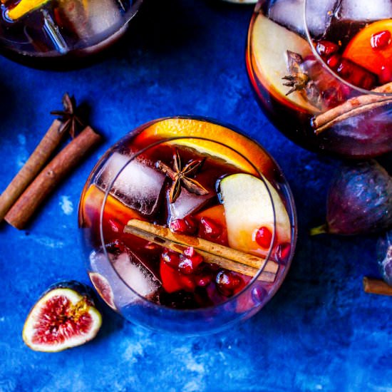 Spiced Fig + Persimmon Sangria