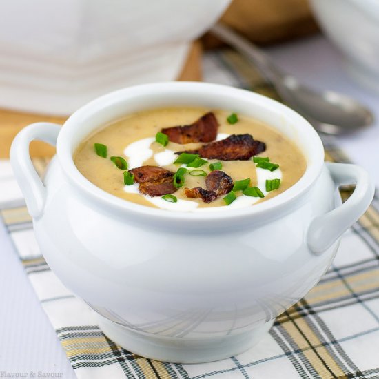 Instant Pot Potato Leek Soup