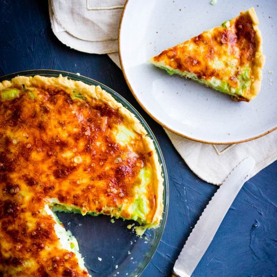 Leek and Cheese Quiche