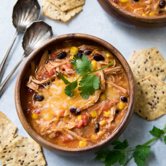 Creamy Chicken Enchilada Soup