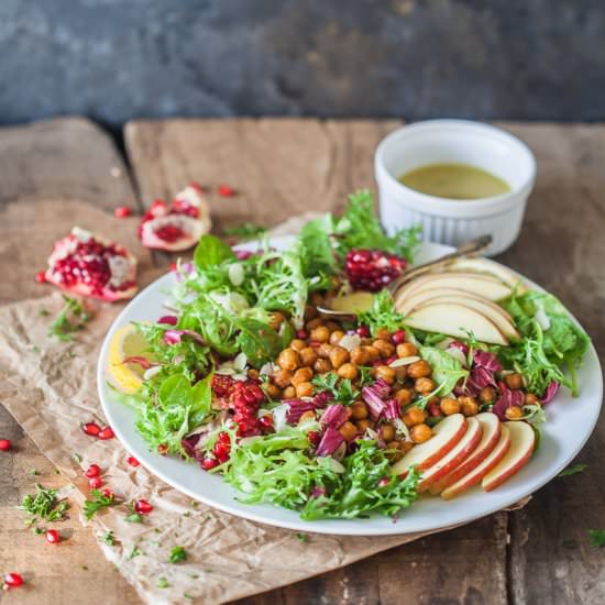 Endive Salad with Crispy Chickpeas