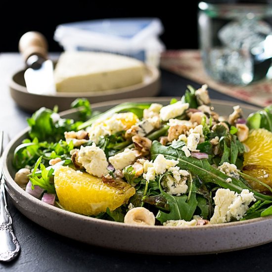 Arugula Salad with Farro + Citrus