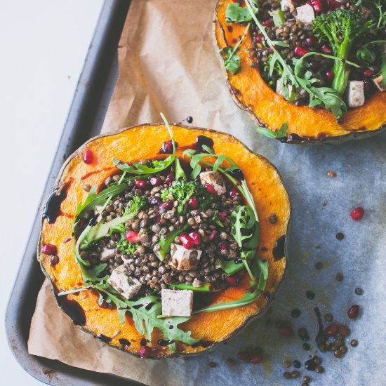 EASY LENTIL PUMPKIN BOWLS