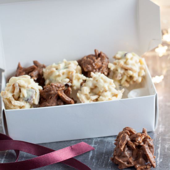 almond and cranberry rochers