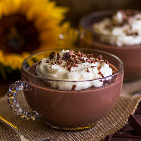 Easy Chocolate Pudding for Two