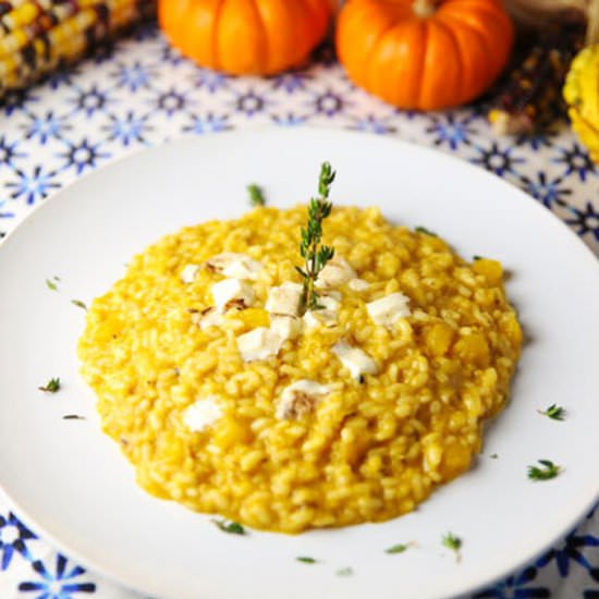 Pumpkin and Mozzarella Risotto