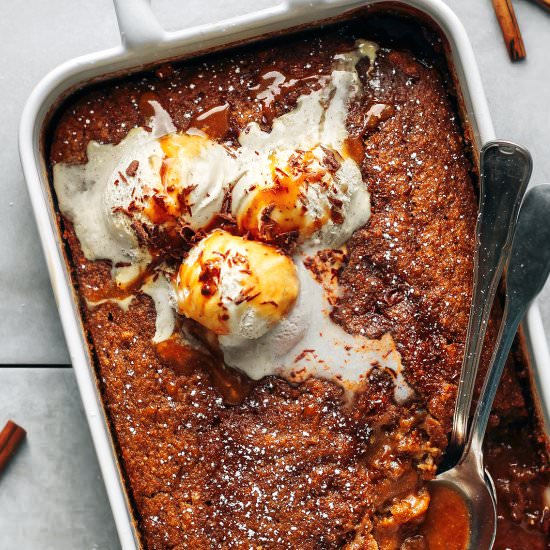 Self-Saucing Banana Pudding Cake