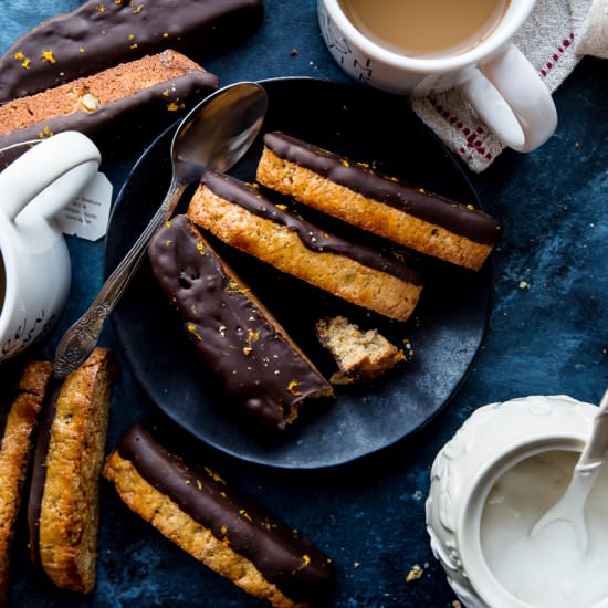 Dark Chocolate Orange Biscotti