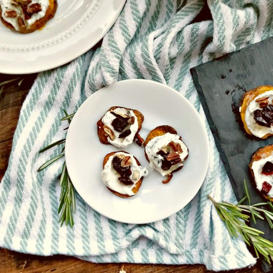 Sweet Potato Bites with Ricotta