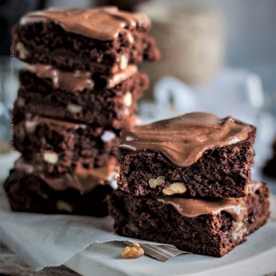 Stout Walnut Brownies