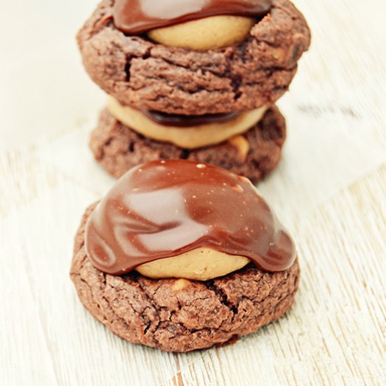 Buckeye Brownie Cookies