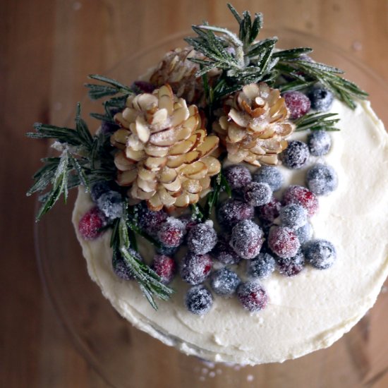 Winter Chocolate Gingerbread Cake