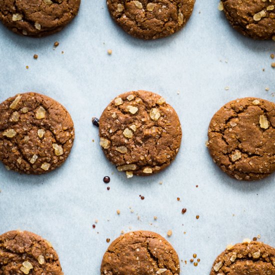 Five Spice Ginger Molasses Cookies