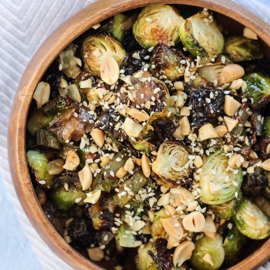 Chili Lime Crispy Brussels Sprouts