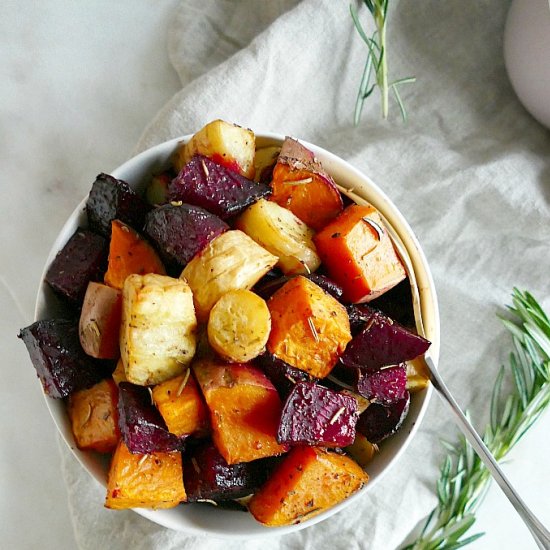 Savory Roasted Root Vegetables