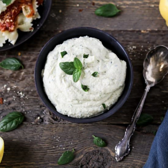 Creamy Vegan Ricotta Cheese