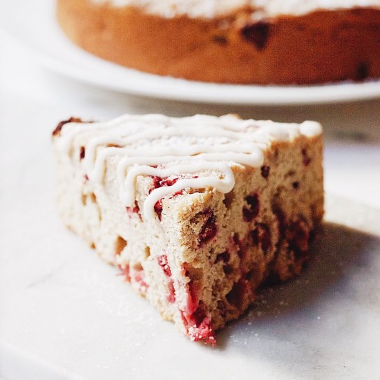 Cranberry Breakfast Streusel Cake