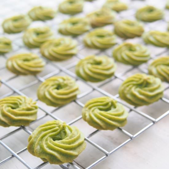 Pandan Butter Cookies