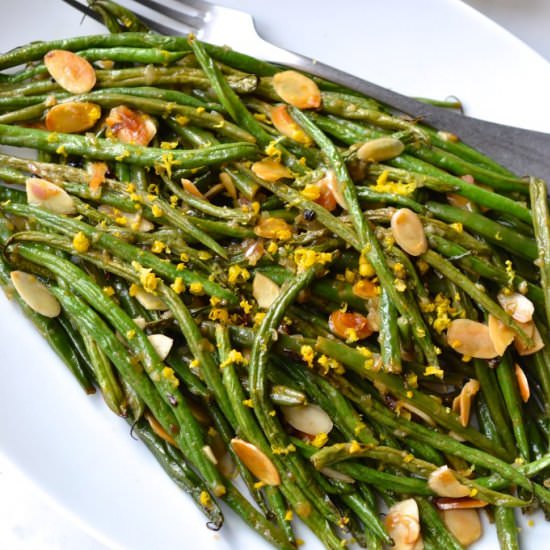 Lemon Roasted Green Beans