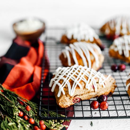 Cranberry Gingerbread Scones