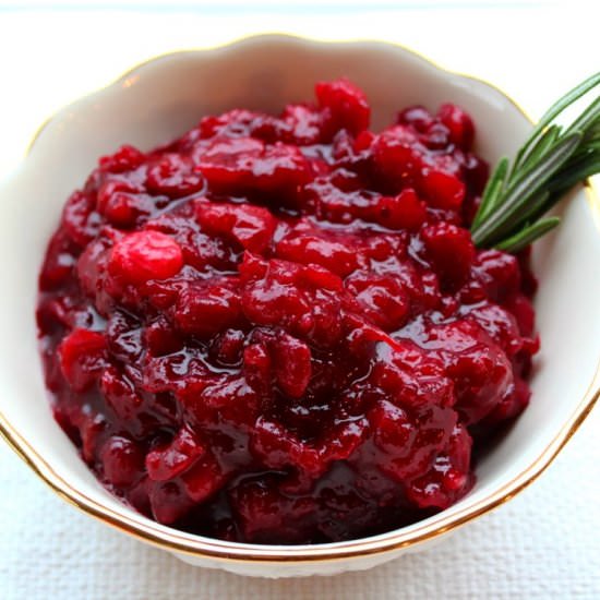 Maple-Spiced Cranberry Sauce