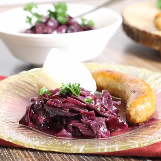 Blueberry Braised Red Cabbage