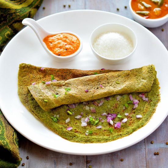 Pesarattu Recipe | Moong Dal Dosa