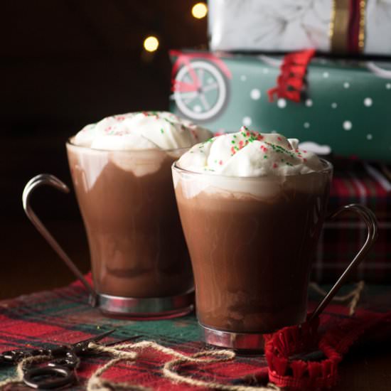 Hot Chocolate w/ Peppermint Cream