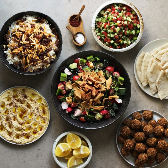 Vegan Middle Eastern meal plan