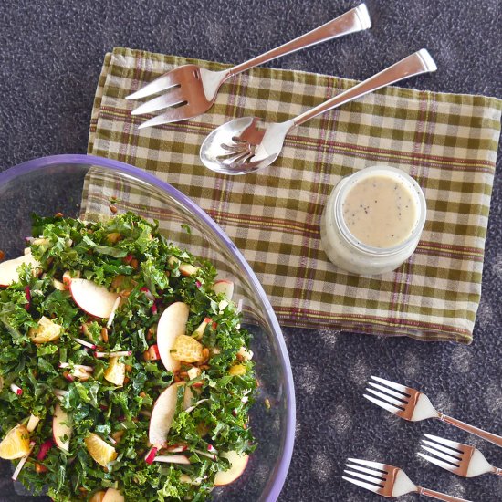 Kale Salad With Poppy Seed Dressing