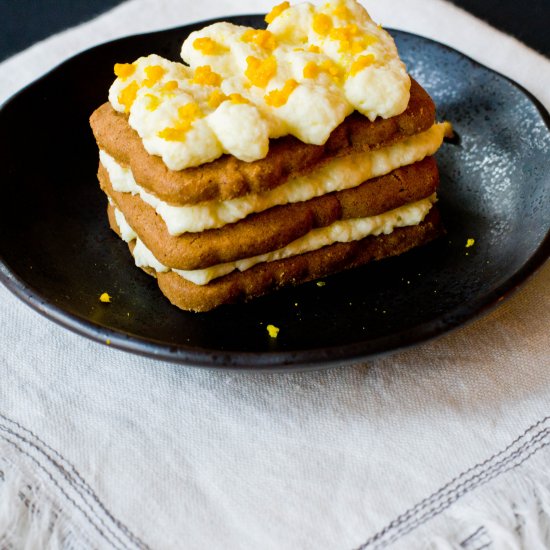 Gingerbread Orange Dessert Lasagna