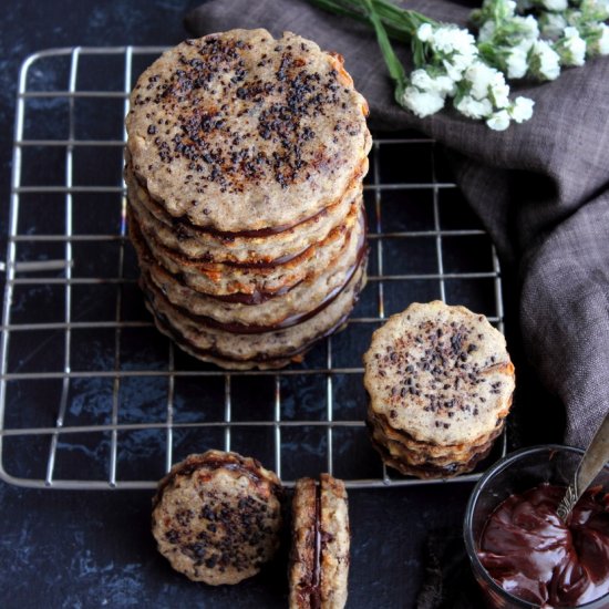 figs & walnuts espresso cookies