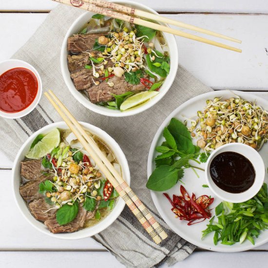 Pho Bo- The classic Vietnamese soup