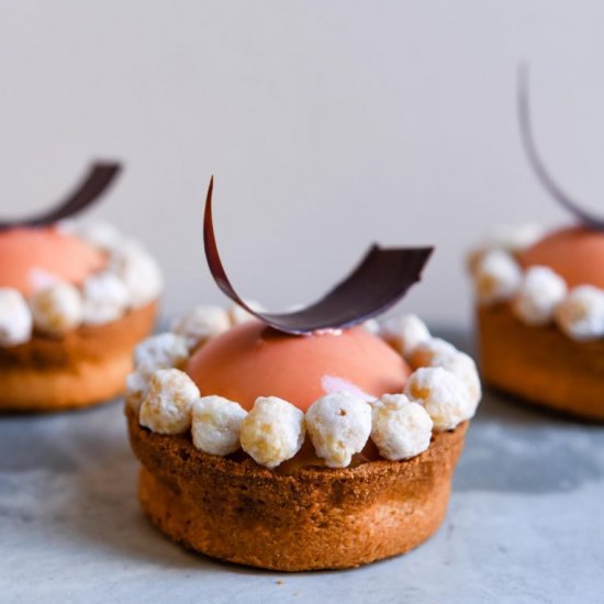 Valrhona Dulcey Hazelnut Entremet