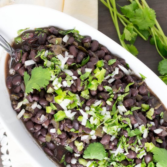 Pressure Cooker Cuban Black Beans