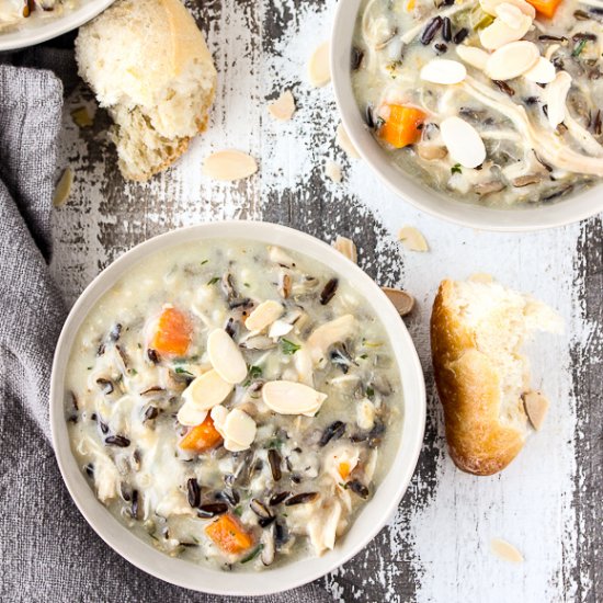 Instant Pot Chicken Wild Rice Soup