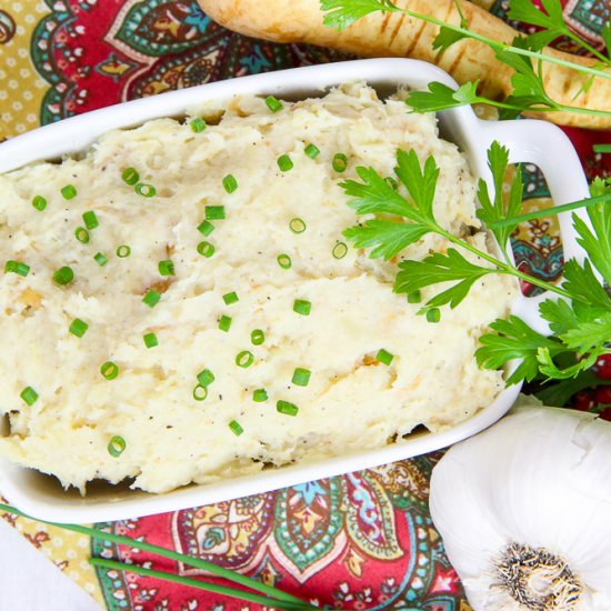 Low Carb Creamy Mashed Parsnips