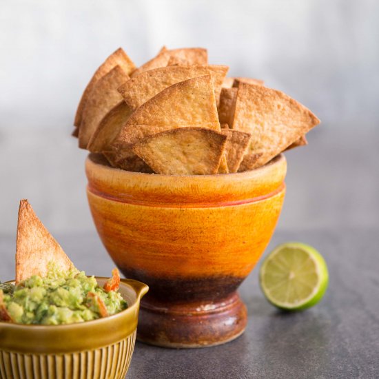 Homemade Baked Tortilla Chips