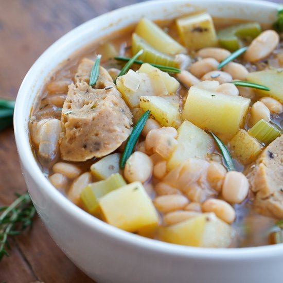 Herbed White Bean Soup