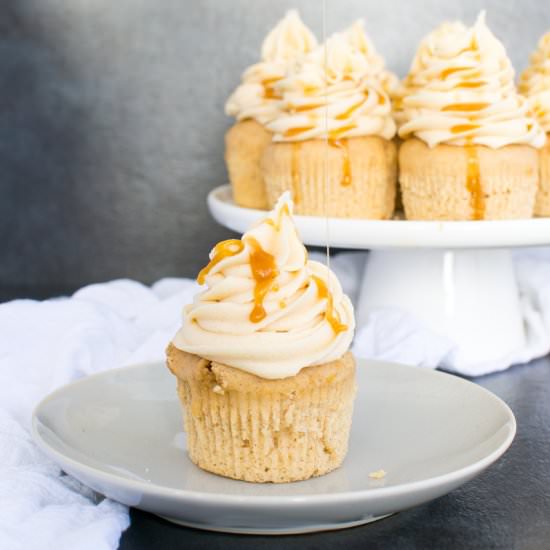 Vanilla Bourbon Caramel Cupcakes