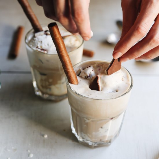 Peppermint Bark Affogatos