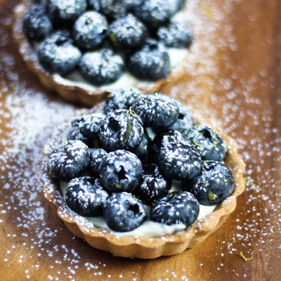 Blueberry Lemon Mascarpone Tarts