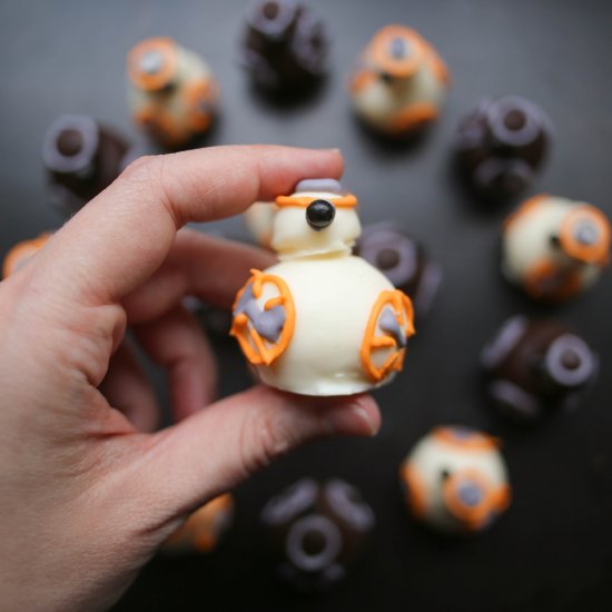 BB-8 and BB-9E Chocolate Truffles