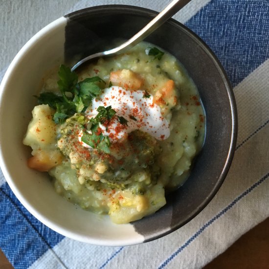 Cream of Broccoli & Millet Soup